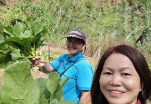 After retirement Lofina grows vegetable and is now reaping the rewards